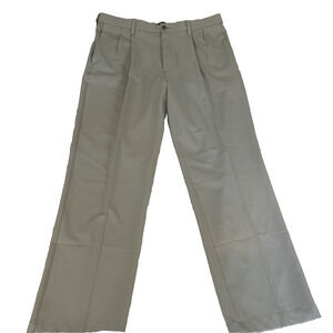 Haggar Cool 18 Pro Mens Pants Sz 38x32 Pleated Front Color 270STRING Stretch NWT